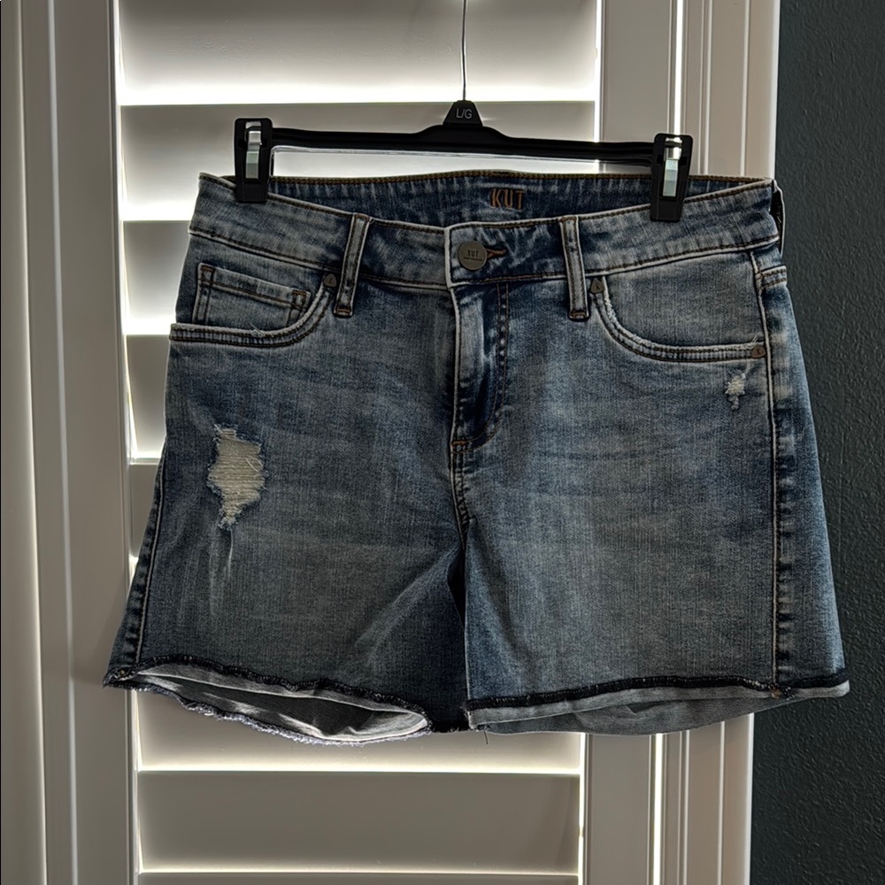 KUT from the Kloth Women's Blue Denim Shorts